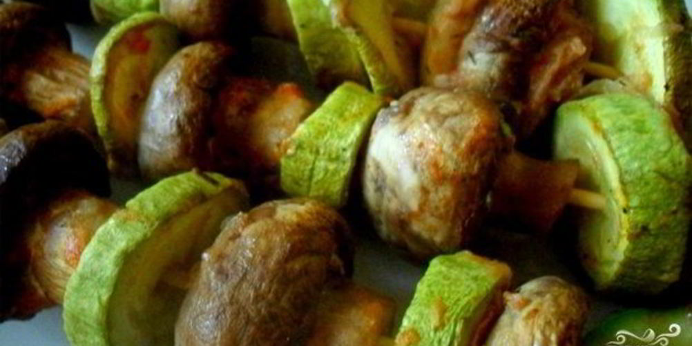 Рецепт шашлыка из шампиньонов в духовке