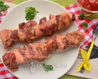 Шашлык из свинины в фольге в духовке