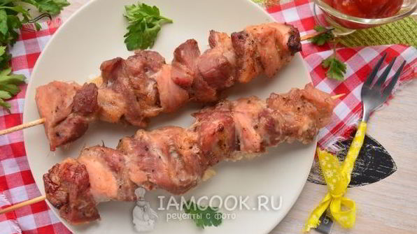 шашлык из свинины в фольге в духовке
