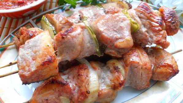 шашлык из свинины в томатном маринаде в духовке