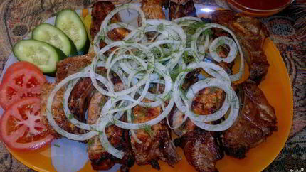 Шашлык из телятины по-армянски