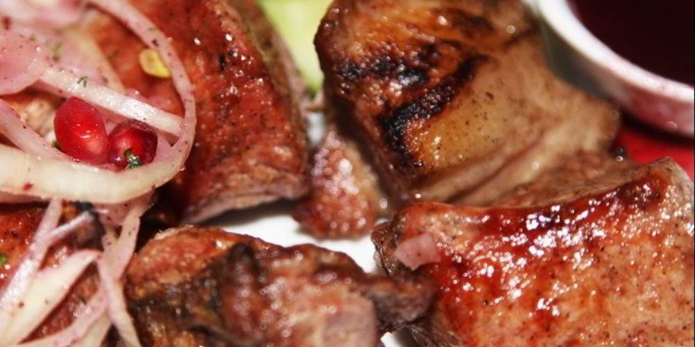 Рецепт шашлыка иза телятин в гранатовома соке