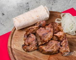 Шашлык из телятины в вине