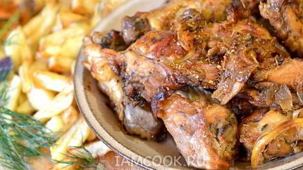 Шашлык на сковороде