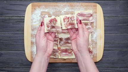 Шашлык с беконом