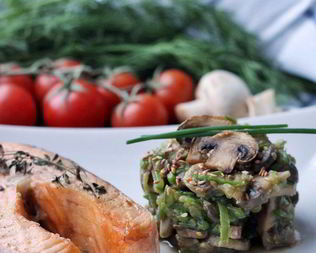 Гарнир к стейку из семги