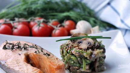 Гарнир к стейку из семги