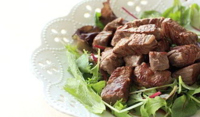 Мини-стейки из говядины с мирином по-японски