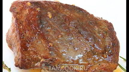 Стейк из говядины с розмарином и тимьяном