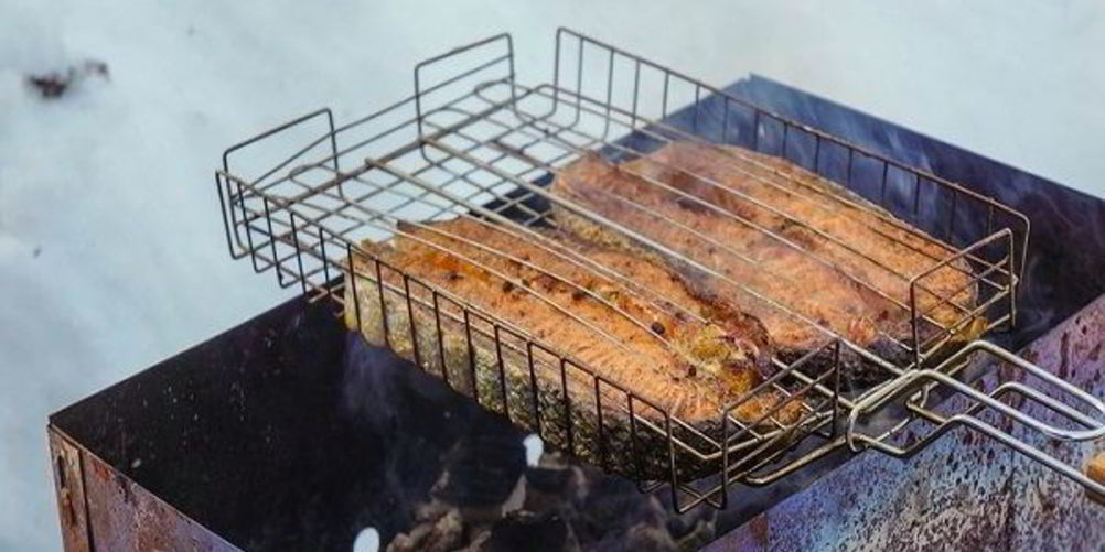 Рецепт стейка из семги на решетке