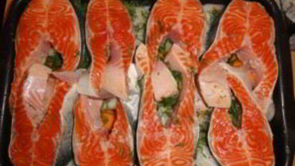 стейк из семги в духовке