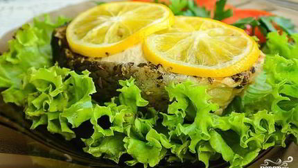 Стейк из семги в фольге