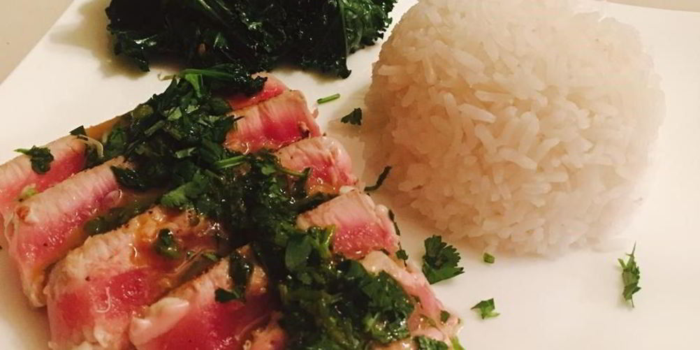 Рецепт стейка иза тунцев с масляныма соусома васаби