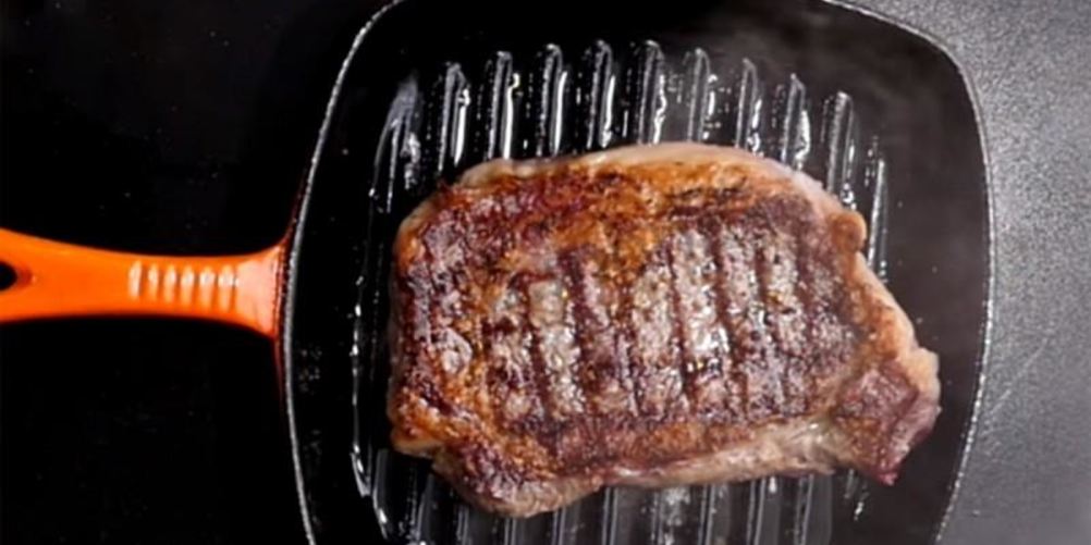 Рецепт стейка рибай на сковороде