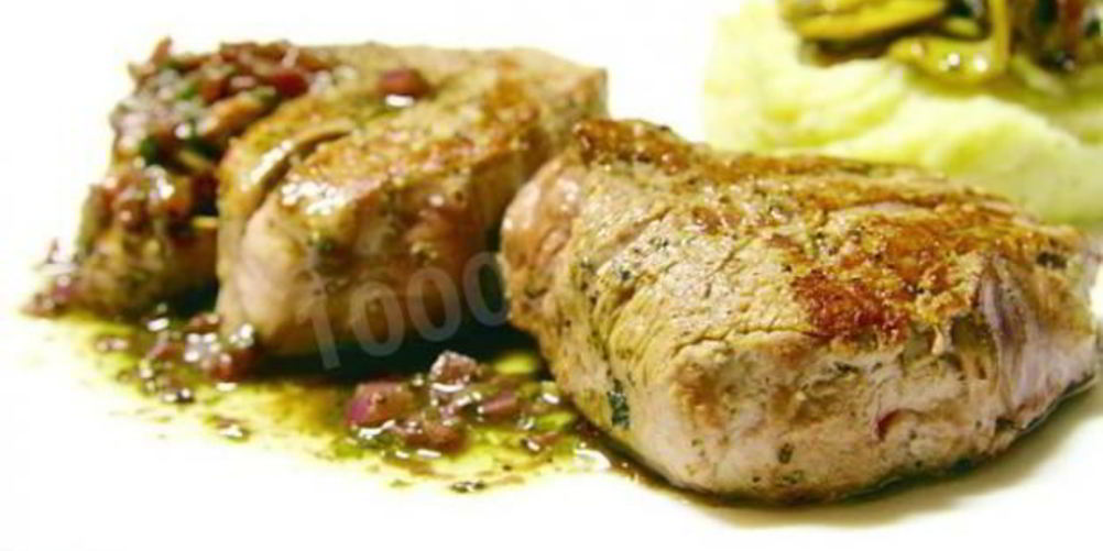 Рецепт стейка с красным соусом