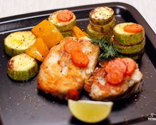 Стейки трески жареные