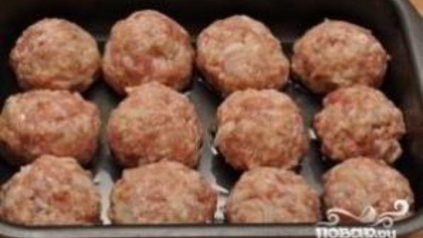 мясные тефтели с подливкой
