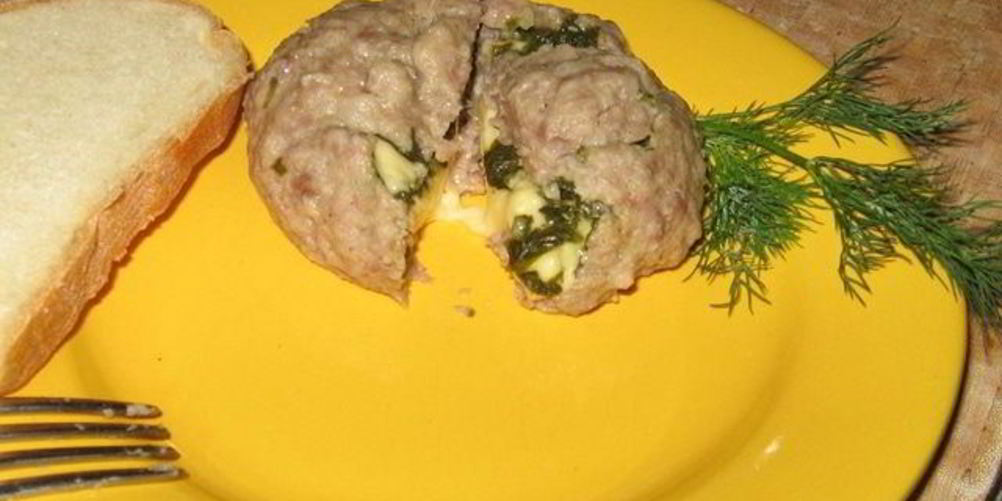 Рецепт паровой тефтеля с начинкой