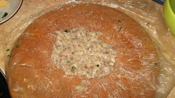 паровая тефтеля с начинкой