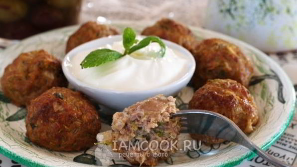 тефтели с кабачками