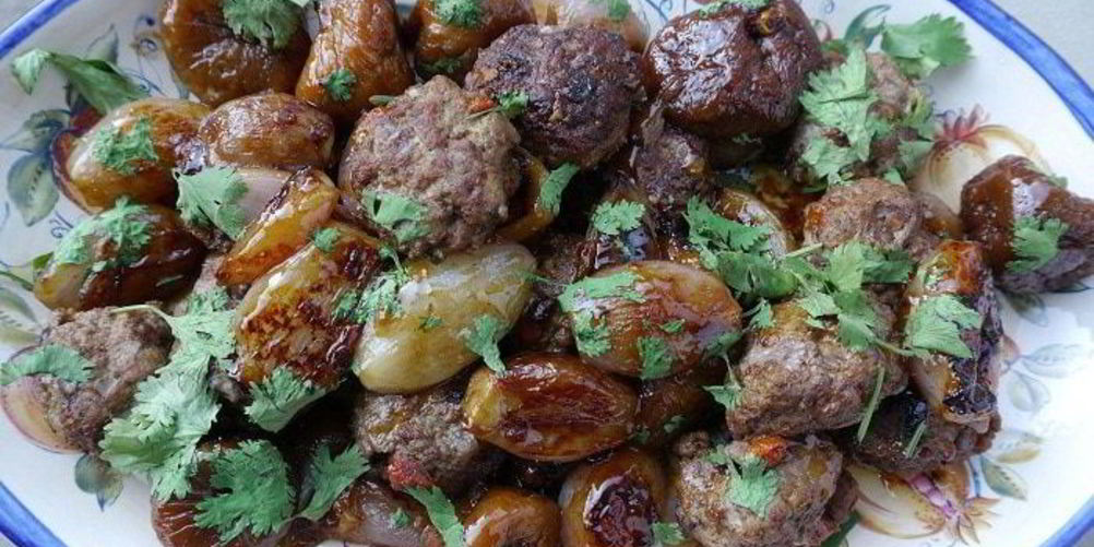 Рецепт тефтелек из ягнятины с инжиром и луком-шалотома