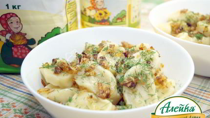 Постные ленивые вареники с картофелем