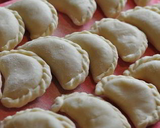 Постные вареники с картофелем