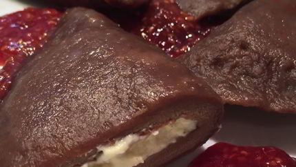 Шоколадные вареники