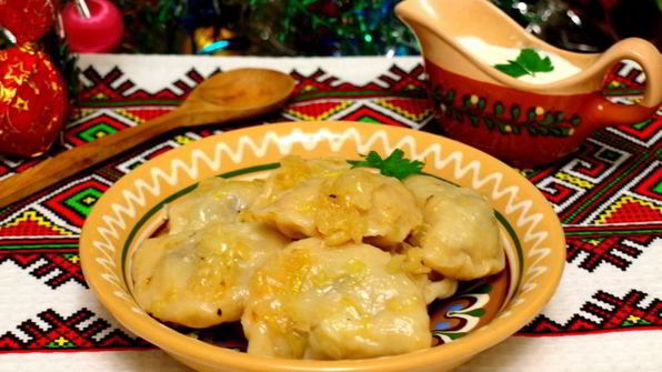 вареники с капустой