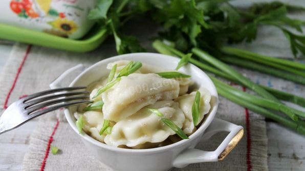 вареники с картошкой и грибами