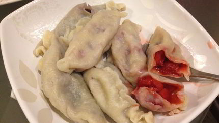 Вареники с клубникой