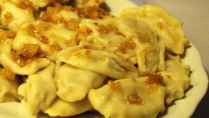 Вареники с шампиньонами