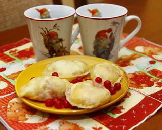 Вареники с ягодами на кефире