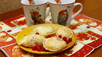 Вареники с ягодами на кефире