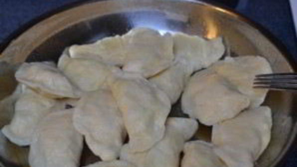 жареные вареники с картошкой