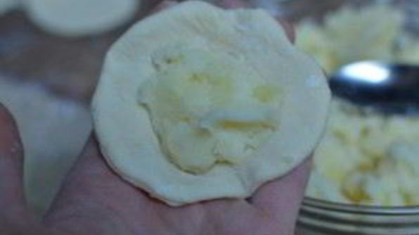 жареные вареники с картошкой