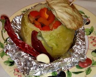 Жаркое Горшочки-лепесточки