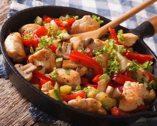 Жаркое из индейки с овощами