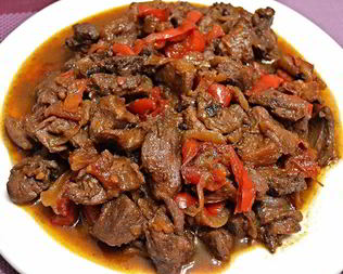 Жаркое из косули с овощами