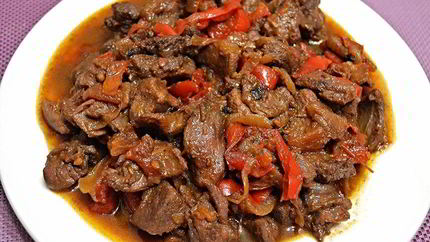 Жаркое из косули с овощами