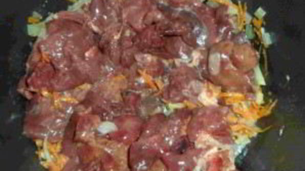 жаркое из куриной печени
