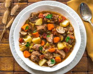 Жаркое из свинины с картошкой