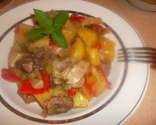 Жаркое с грибами по-домашнему