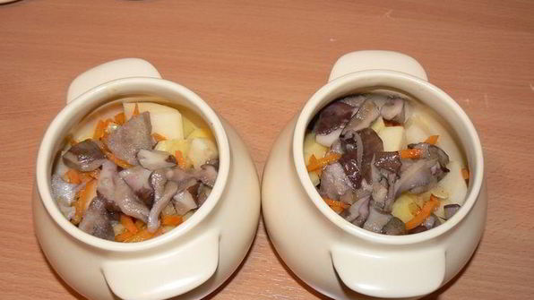 жаркое с сердечками в сливочном соусе