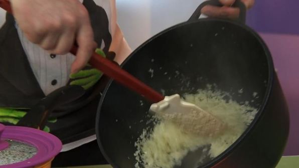 картофельные зразы с капустой и кабачковой икрой