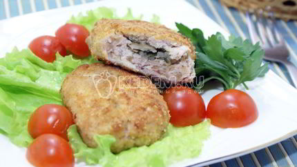 Куриные зразы с грибами Удачные