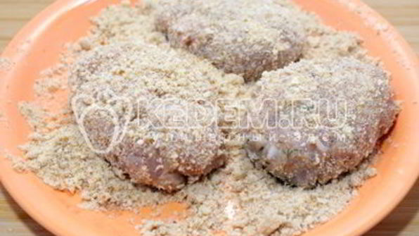 куриные зразы с грибами удачные