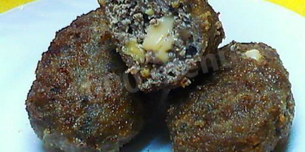 Рецепт мясных орехово-грибные зразы с сыром