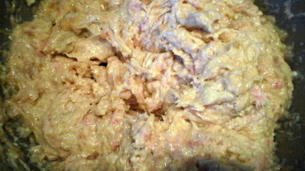 мясные зразы с клубникой и сыром фета