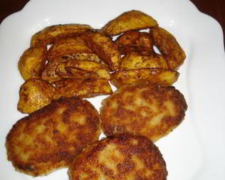 Острые зразы с грибами и сыром